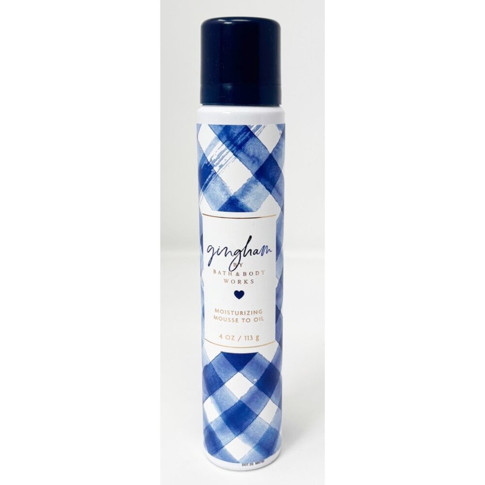 Bath & Body Works Gingham Moisturizing Mousse to Oil NEW!